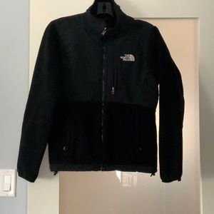 Women’s black zip fleece